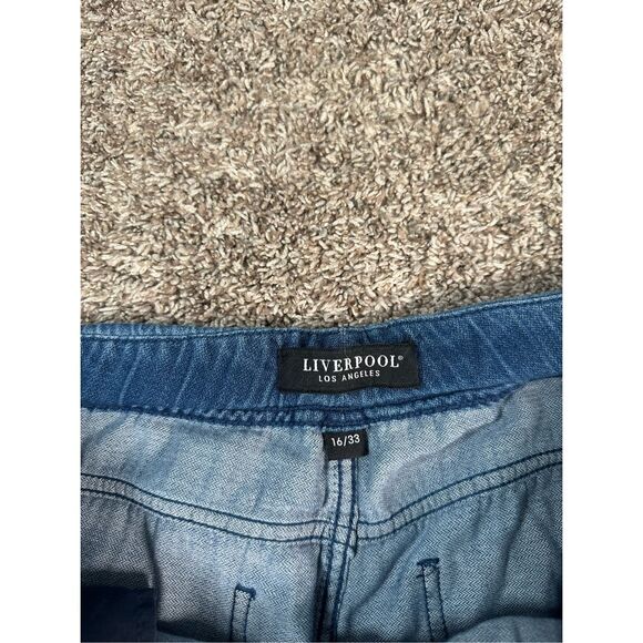 Liverpool The Rascal Tie Front Jean Tapered Leg Button Fly Cotton Vernon 16/33 - Picture 7 of 14